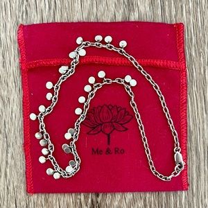 Me & Ro RARE Sterling Silver Multi Disc Necklace on Silver Cable Chain.